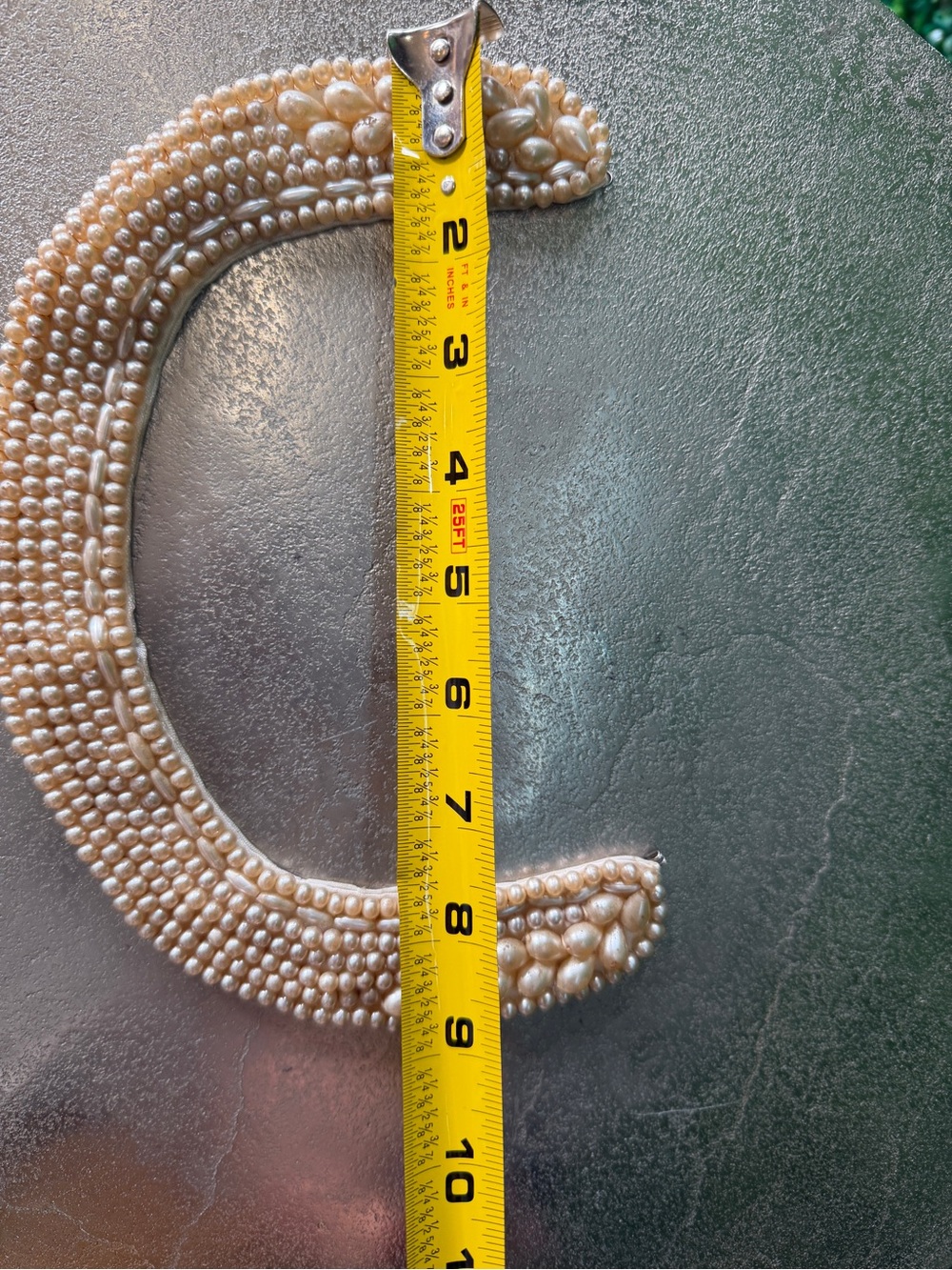 Vintage 1950s Baar & Beards Faux Pearl Collar Necklace, Made in Japan WPL 10360, - Picture 7 of 10